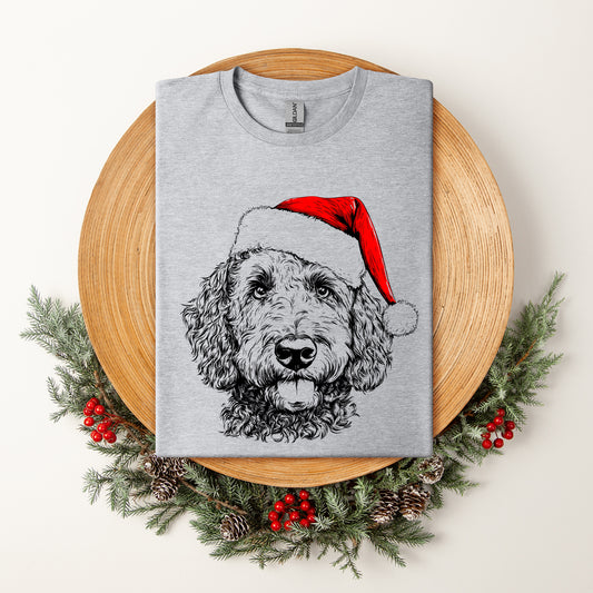 Labradoodle, Santa, Dog, Christmas, Dog Lover, Pet T-Shirt