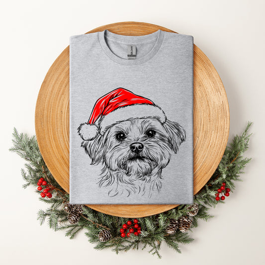 Maltese, Santa, Dog, Christmas, Dog Lover, Pet T-Shirt