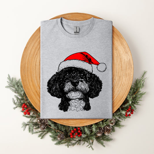 Portuguese Water Dog, Santa, Dog, Christmas, Dog Lover, Pet T-Shirt