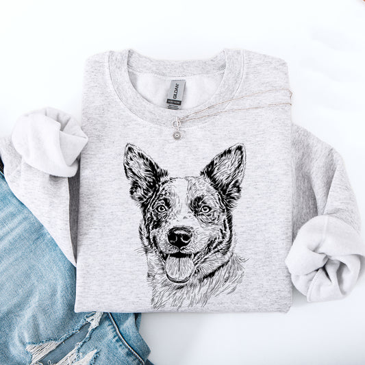 Australian Cattle, Blue Heeler, Pet, Dog Breed Sweatshirt