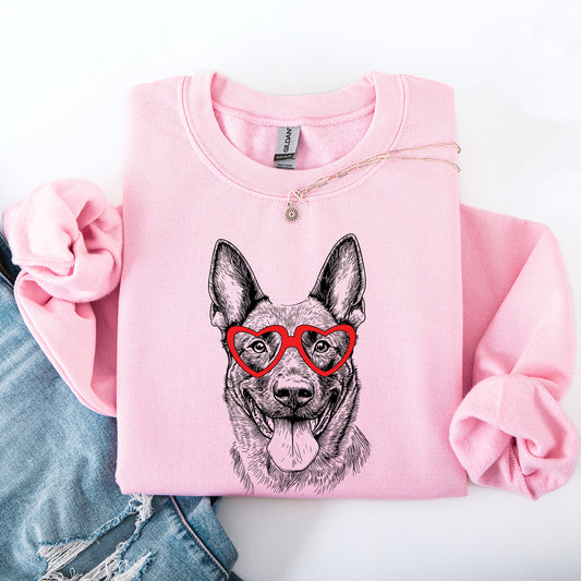 Belgian Malinois, Pet, Dog Breed, Valentine's Sweatshirt