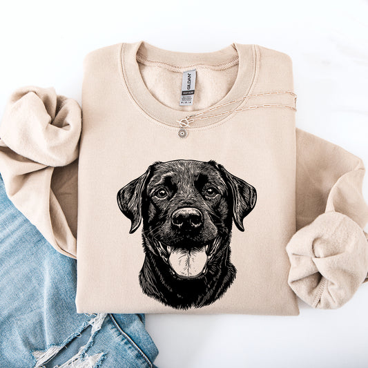 Black Lab, Labrador, Pet, Dog Breed Sweatshirt