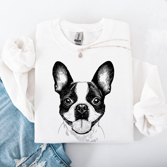 Boston Terrier, Pet, Dog Breed Sweatshirt