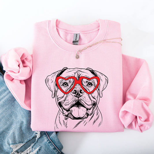 Bull Mastiff, Pet, Dog Breed, Valentine's Sweatshirt