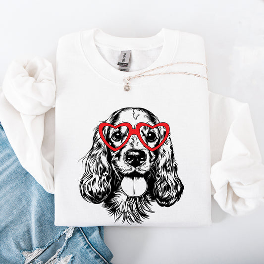 Cocker Spaniel, Pet, Dog Breed, Valentine's Sweatshirt