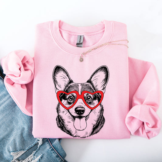 Corgi, Pet, Dog Breed, Valentine's Sweatshirt