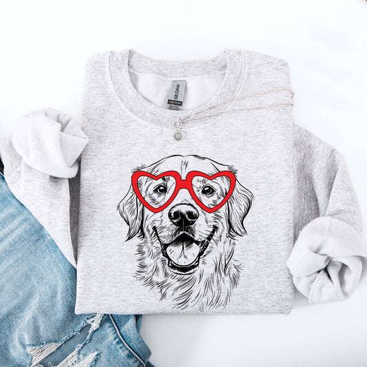 Golden Retriever, Pet, Dog Breed, Valentine's Sweatshirt