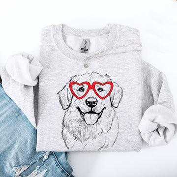 Great Pyrenees, Pet, Dog Breed, Valentine's Sweatshirt