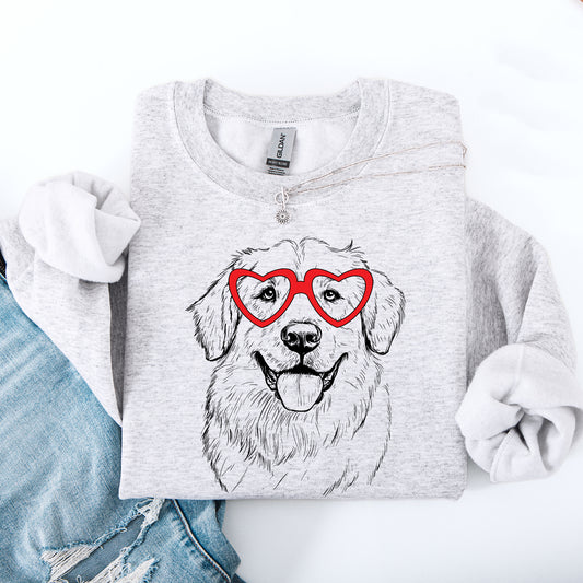 Great Pyrenees, Pet, Dog Breed, Valentine's Sweatshirt