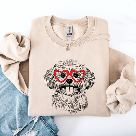 Havanese, Pet, Dog Breed, Valentine's Sweatshirt