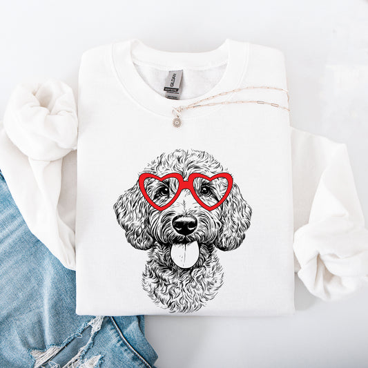 Labradoodle, Pet, Dog Breed, Valentine's Sweatshirt