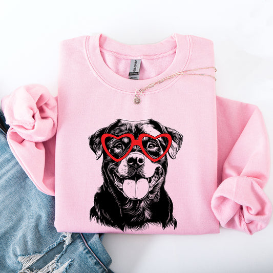 Rottweiler, Pet, Dog Breed, Valentine's Sweatshirt