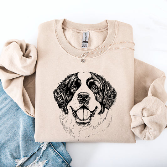 Saint Bernard, Pet, Dog Breed Sweatshirt