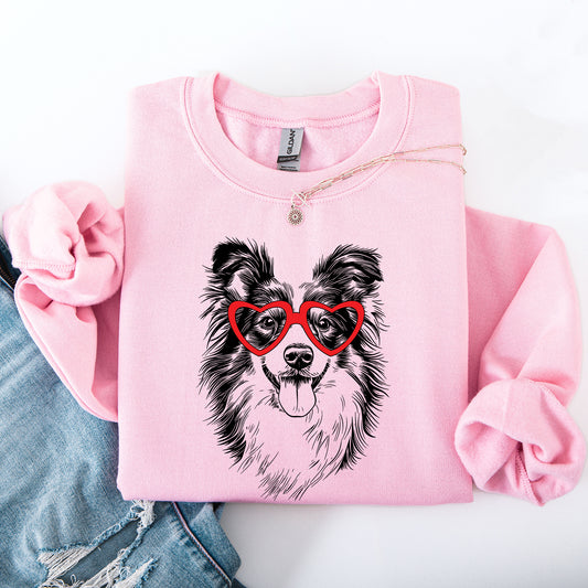 Sheltie, Shetland Sheepdog, Pet, Dog Breed, Valentine's Sweatshirt