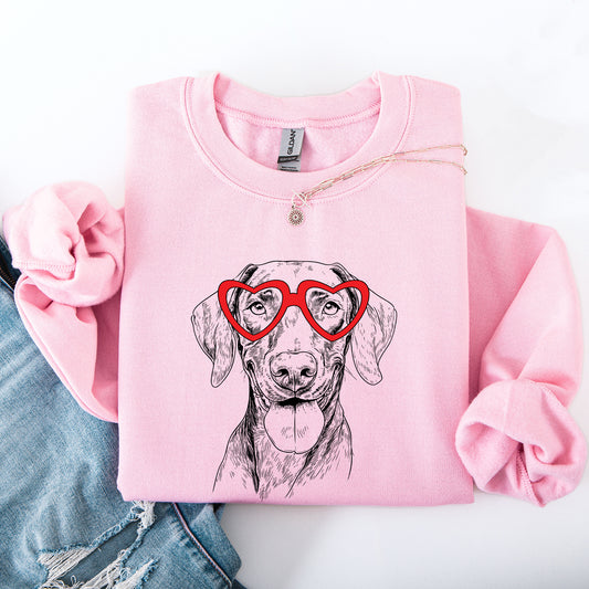 Vizsla, Pet, Dog Breed, Valentine's Sweatshirt