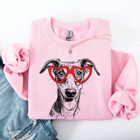 Whippet, Pet, Dog Breed, Valentine's Sweatshirt