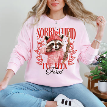 Sorry Cupid, Racoon, Feral, Valentine's Day, Love Sweatshirt