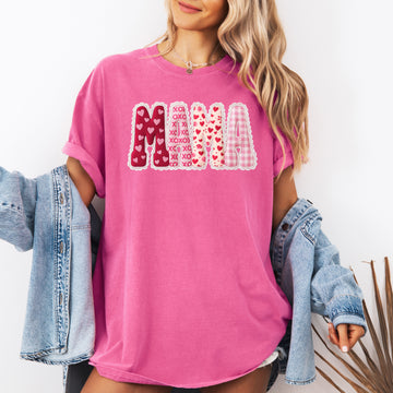 Adorable Mama, Patterned Valentine's Day, Hearts, Love, Comfort Colors T-Shirt
