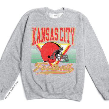 Kansas City Football, Vintage, Football Season, Game Day, Sports Sweatshirt