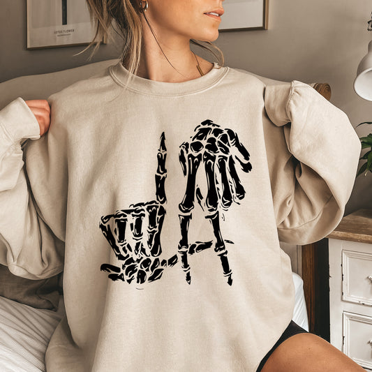 LA Skeleton Halloween Sweatshirt