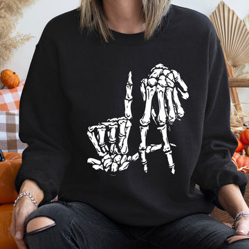 LA Skeleton Vintage Halloween Sweatshirt
