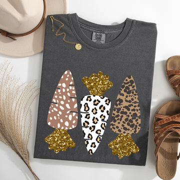 Leopard Print Carrots, Easter, Bunny, Jesus, Rabbit, Holiday Tshirt Comfort Colors T-Shirt