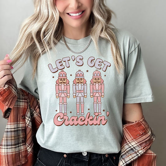 Let's Get Cracking, Nutcracker, Christmas, Retro, Comfort Colors, Tshirt