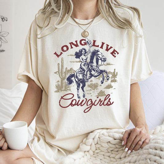 Long Live Cowgirls, Horse, Cowboy, Western, Country,  Tshirt