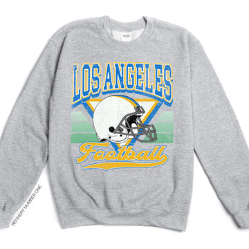 Los Angeles Football Vintage Two-Sided Reversible Game Day Retro Fan Edition Sweatshirt