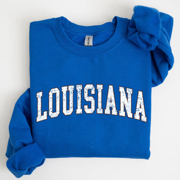 Louisiana, Football, Sports, Game Day, Big Game, Touchdown, Tailgate Party, University, College, State Sweatshirt
