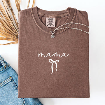 Mama, Minimalist Ribbon, Classic, Mother's Day Comfort Colors T-Shirt