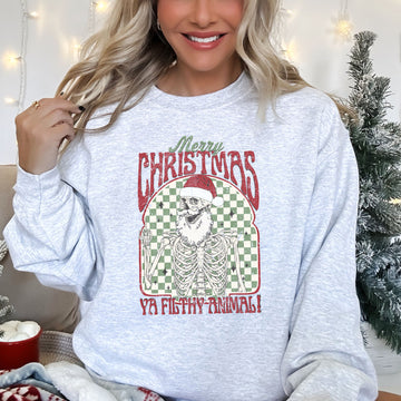 Merry Christmas Ya Filthy Animal, Home Alone, Santa, Retro Sweatshirt