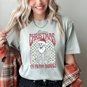 Merry Christmas Ya Filthy Animal, Home Alone, Santa, Retro, Comfort Colors Tshirt