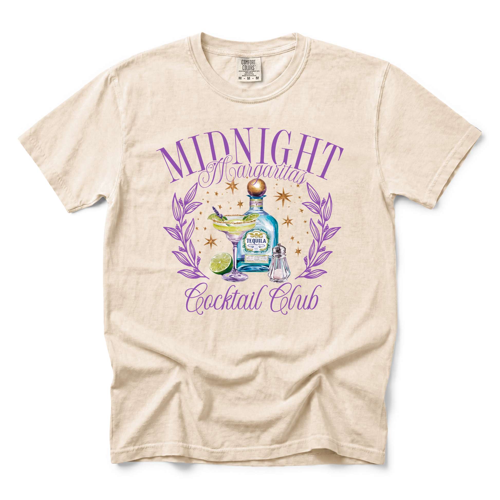 Midnight Margaritas graphic on Comfort Colors 1717 in Ivory