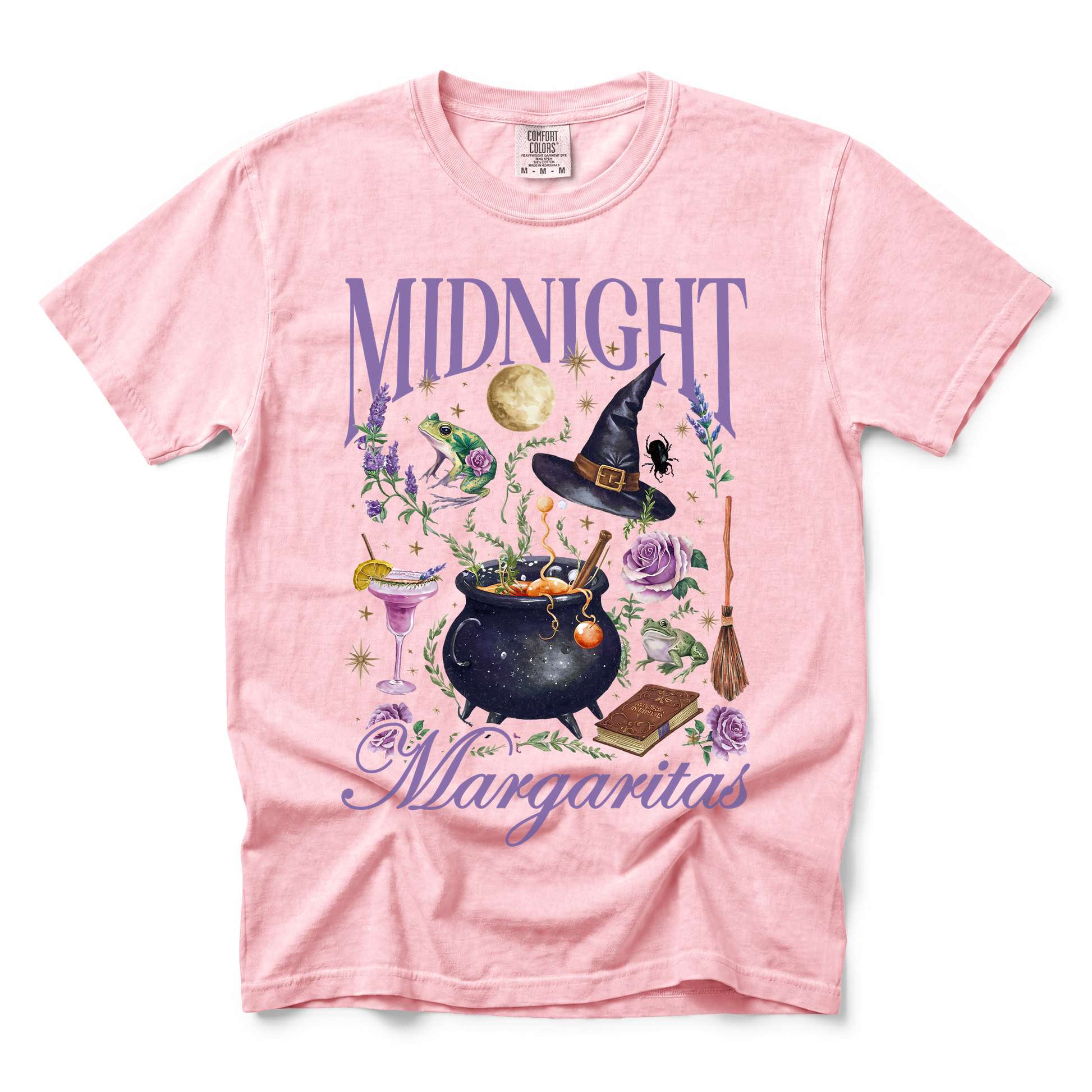 Midnight Margaritas graphic on Comfort Colors 1717 in Blossom