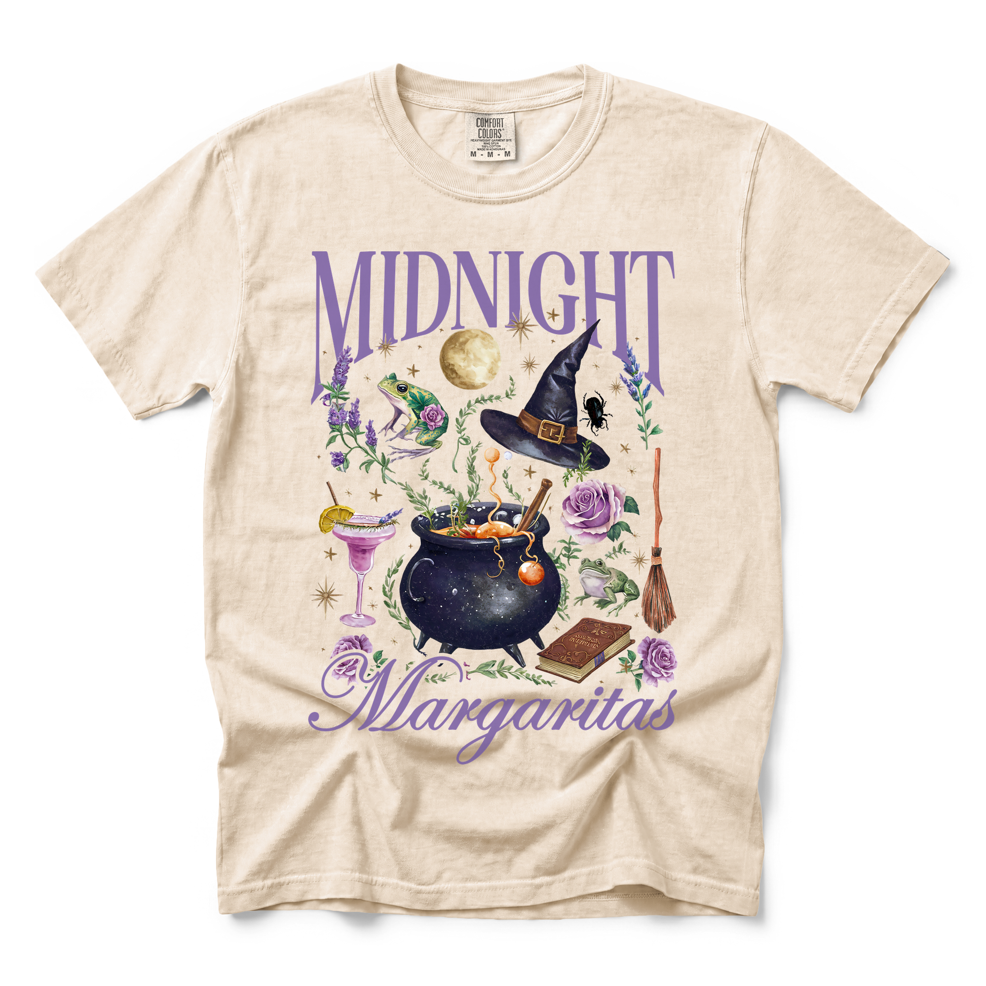 Midnight Margaritas graphic on Comfort Colors 1717 in Ivory