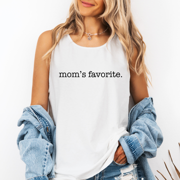 Mom's Favorite, Sassy, Sarcastic, Minimalist, Funny Comfort Colors Tank Top
