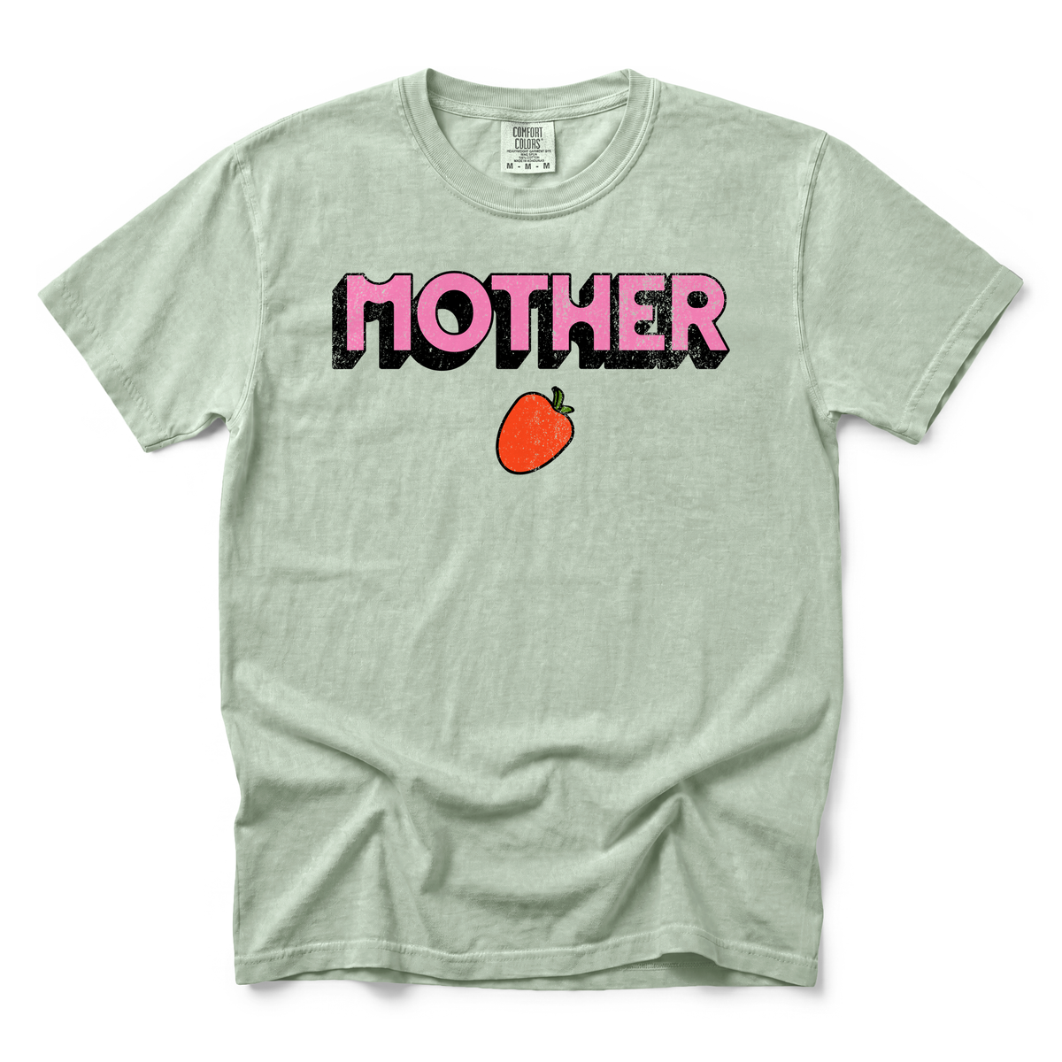 Mother Strawberry graphic on Comfort Colors 1717 in Bay