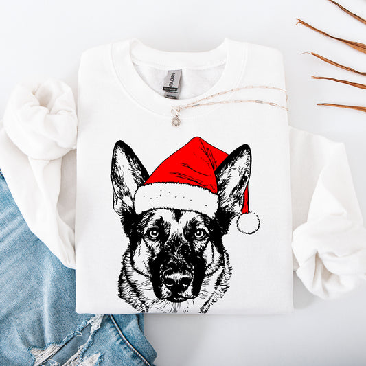 Norwegian Elkhound, Santa, Dog, Christmas, Dog Lover, Pet Sweatshirt