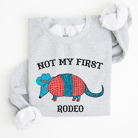 Not My First Rodeo, Cowboy Armadillo, Cute, Sweatshirt