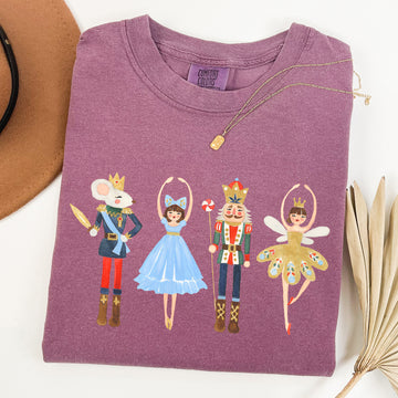 Nutcracker, Christmas, Sugar Plum Fairy, Noel, Santa, Winter, Ballerina, Xmas, Ballet Tshirt Comfort Colors T-Shirt