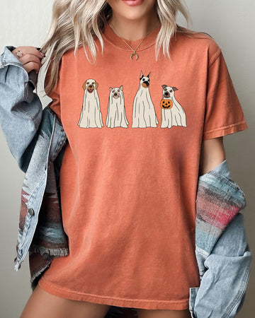 Spooky Ghost Dogs, Bathroom, Funny, Witch, Aesthetic, Meme, Halloween, Spooky, Costume, Tshirt Comfort Colors T-Shirt