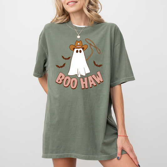 Boo Haw Cowboy Ghost, Funny, Witch, Aesthetic, Meme, Halloween, Spooky, Costume, Tshirt