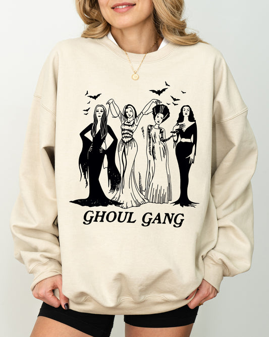 Ghoul Gang, Funny, Witch, Aesthetic, Meme, Halloween, Spooky, Costume Sweatshirt