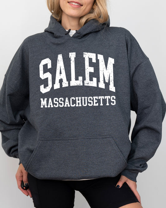 Salem Massachusetts, Funny, Witch, Aesthetic, Meme, Halloween, Spooky, Costume, Hoodie, Hooded Sweatshirt