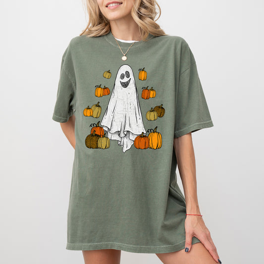 Ghost and Pumpkins, Skeleton, Ghost, Funny, Witch, Aesthetic, Meme, Halloween, Spooky, Costume, Tshirt