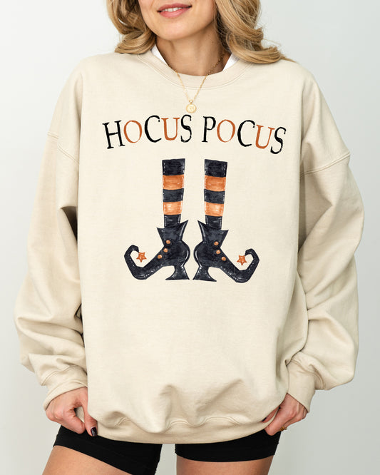 Hocus Pocus, Boots, Skeleton, Funny, Witch, Aesthetic, Meme, Halloween, Spooky, Costume Sweatshirt