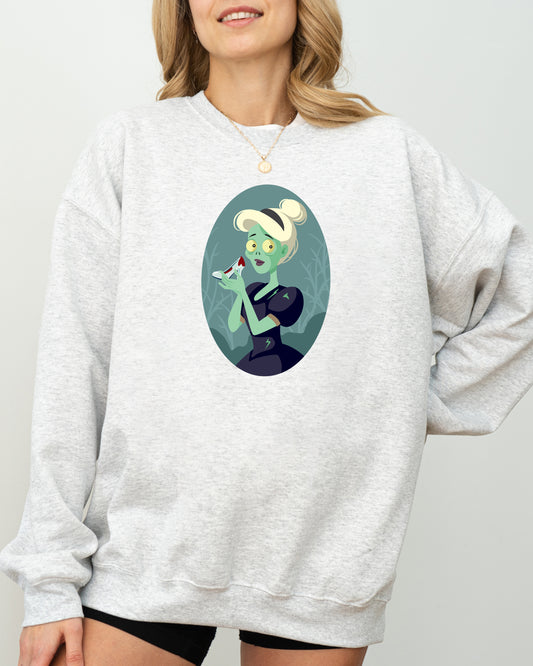 Cinderella, Princess, Skeleton, Funny, Witch, Aesthetic, Meme, Halloween, Spooky, Costume Sweatshirt