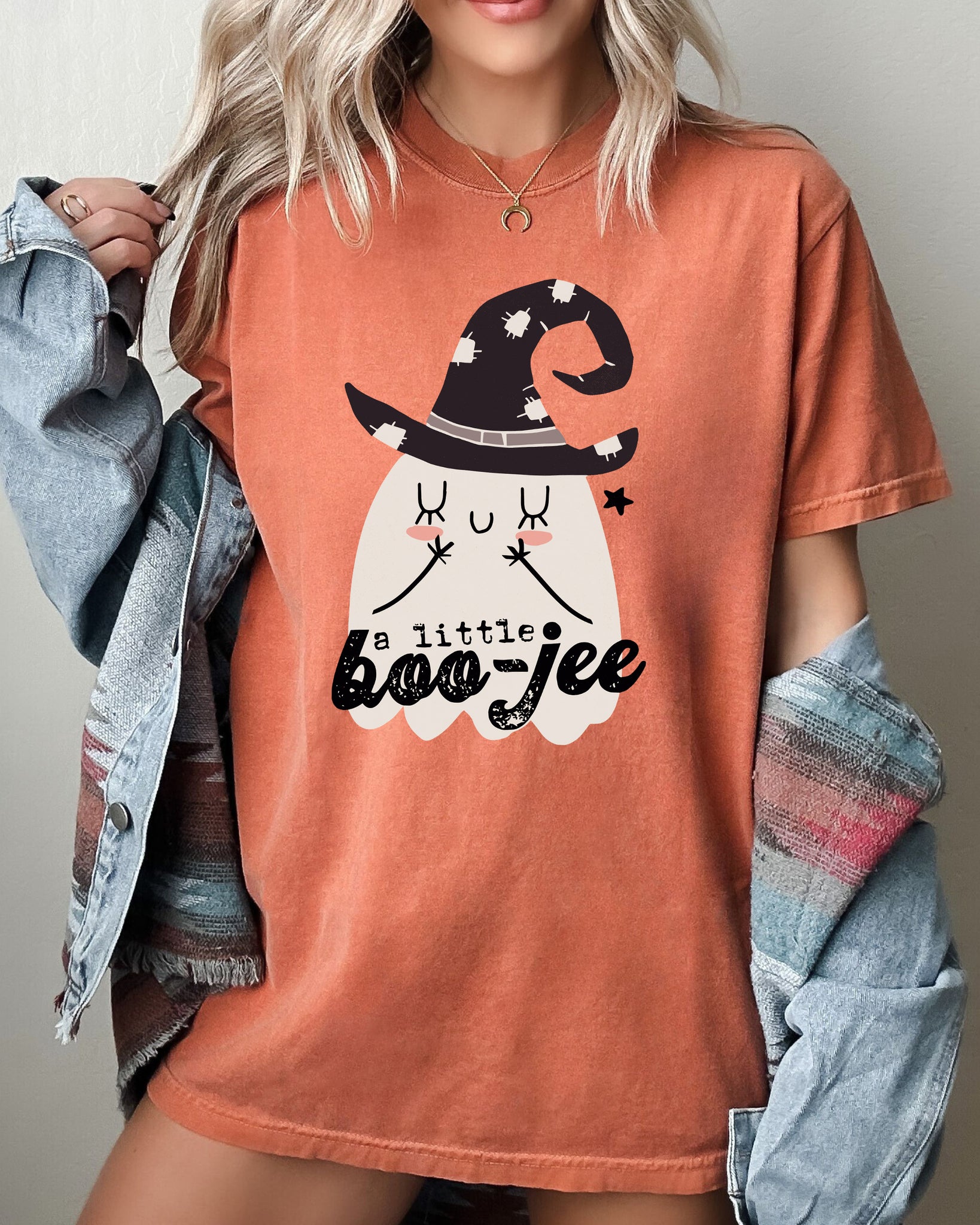 Boo-Jee, Ghost, Spooky, Skeleton, Funny, Witch, Aesthetic, Meme, Halloween, Costume, Tshirt Comfort Colors T-Shirt
