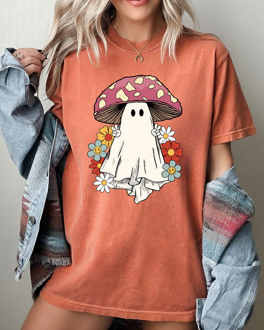 Mushroom Ghost, Skeleton, Spooky, Funny, Witch, Aesthetic, Meme, Halloween, Costume, Tshirt